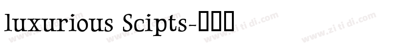 luxurious Scipts字体转换